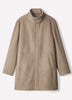 Wool Blend Funnel Topcoat