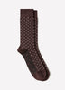 Men’s Knit Dressy Socks with Dot Pattern