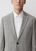 Slim-Fit Checkered Grey Suit Blazer