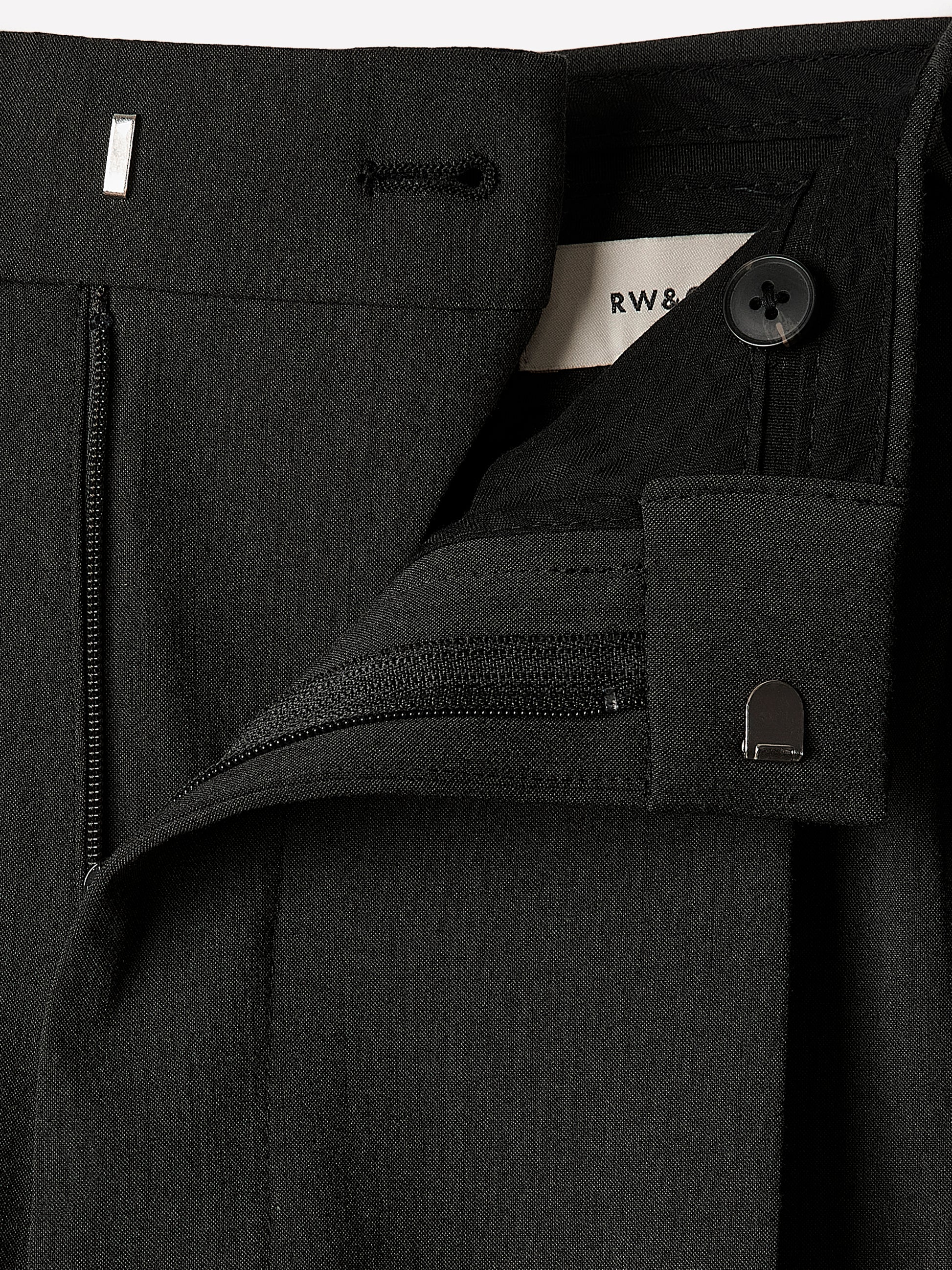 Wide-Leg Pleated Dress Pant
