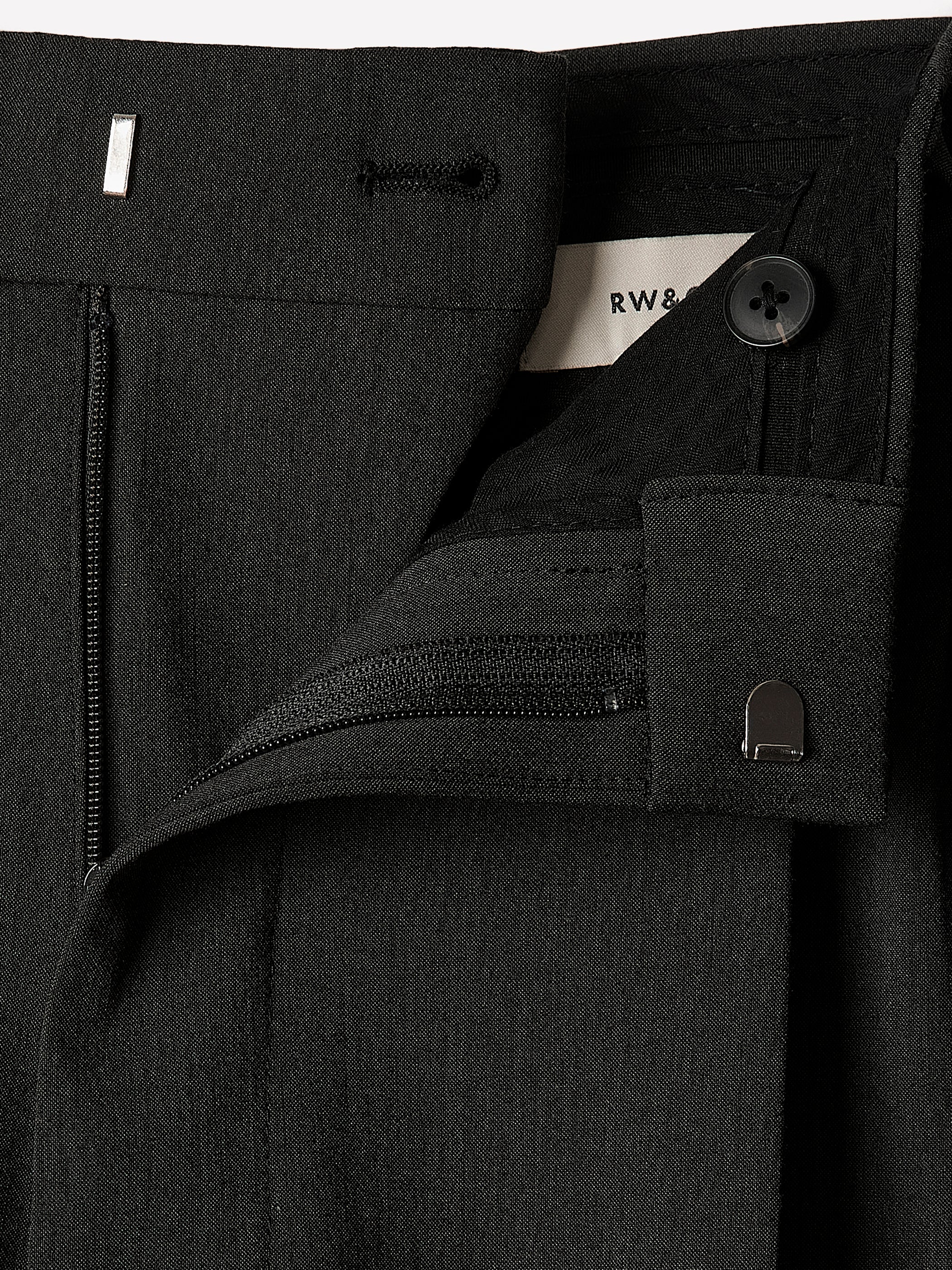 Wide-Leg Pleated Dress Pant