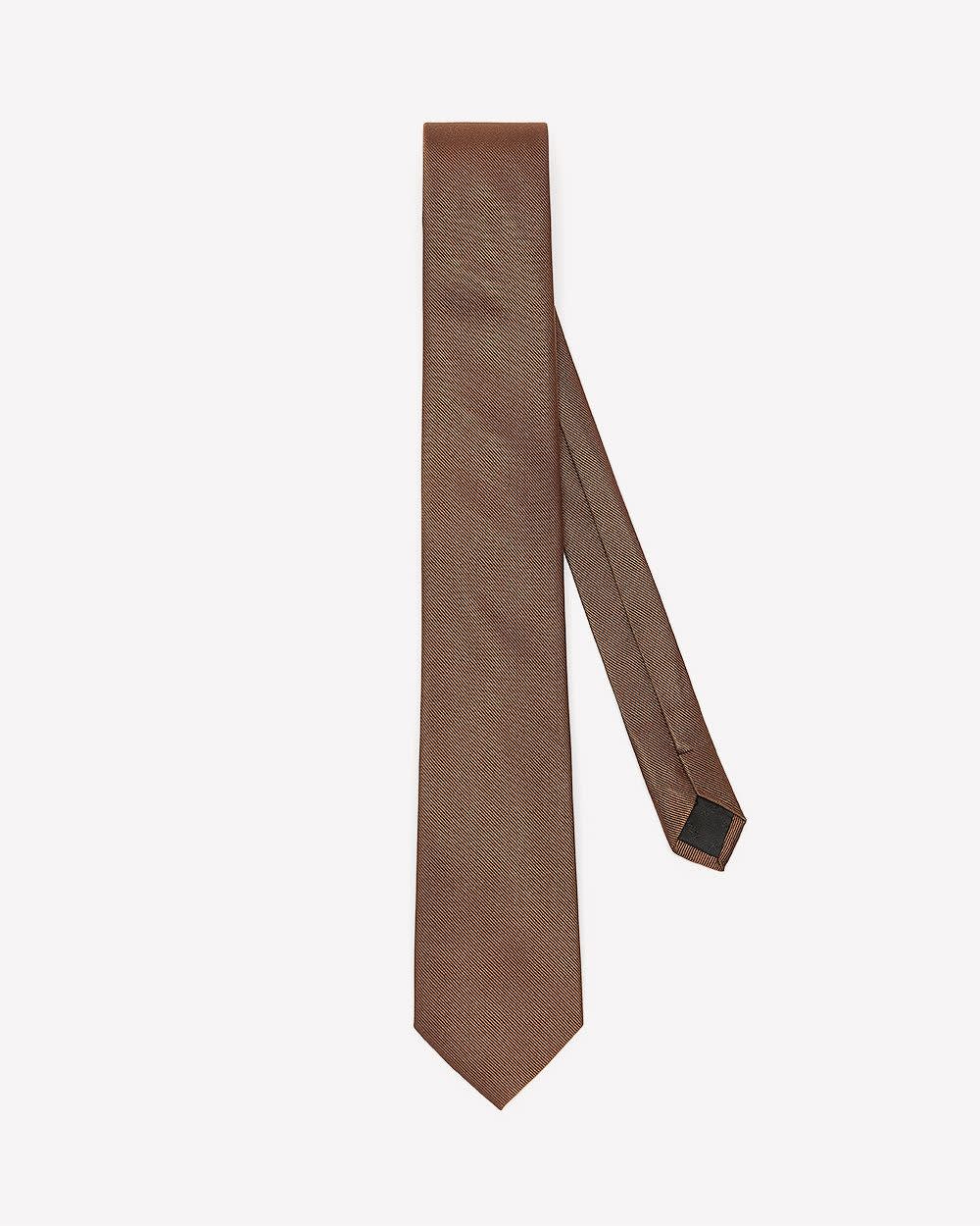Rust Textured Regular Tie