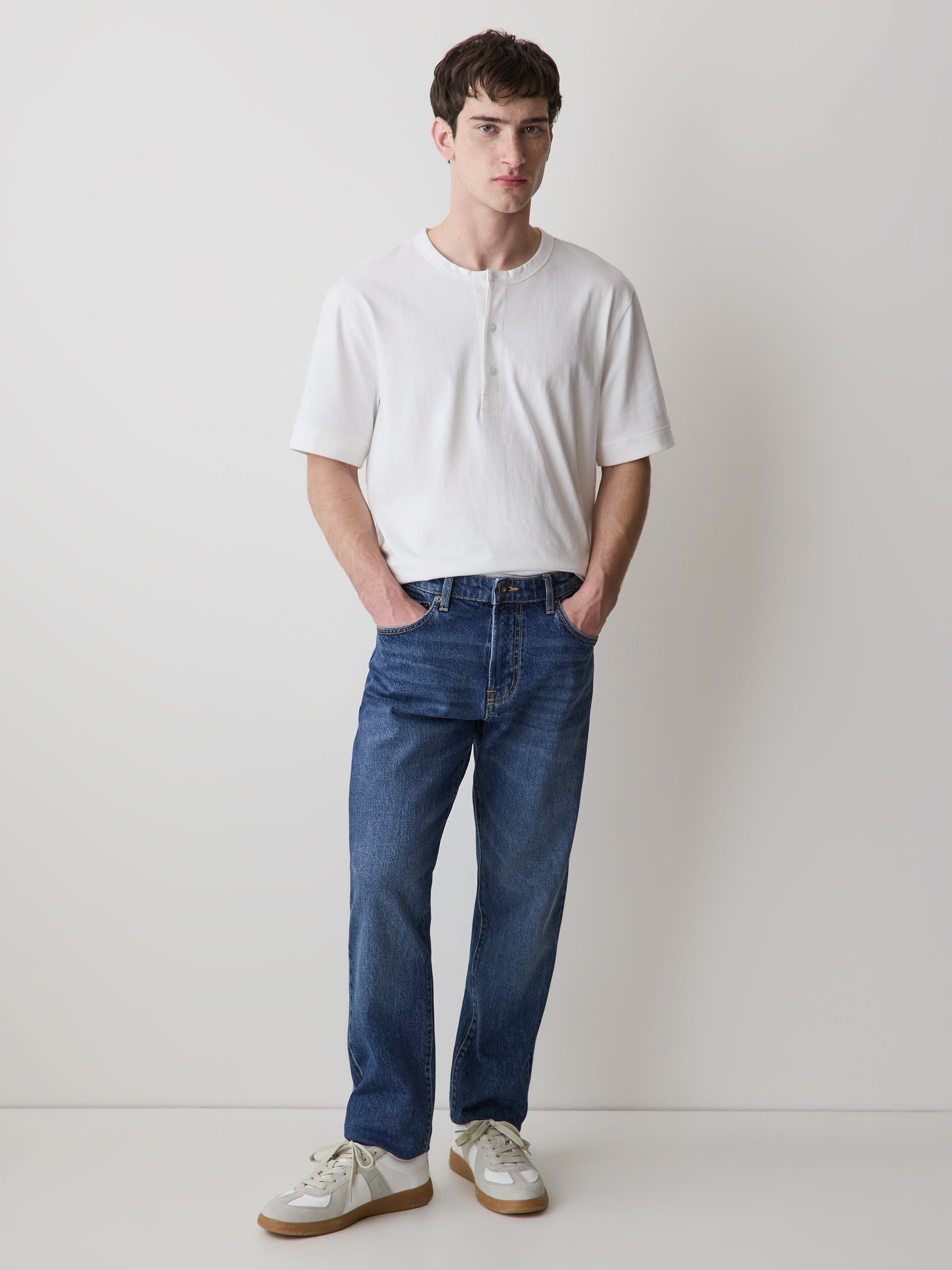 Short-Sleeve Henley T-Shirt