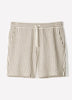 Knit Short with Stripe Pattern, Cotton Blend