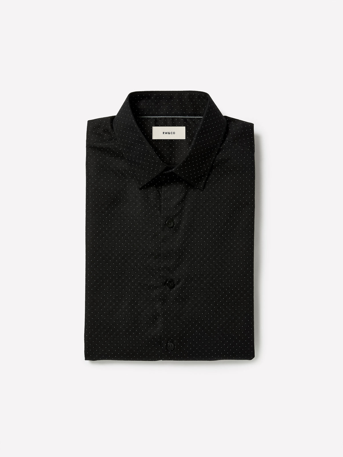 Slim-Fit Dotted Dress Shirt