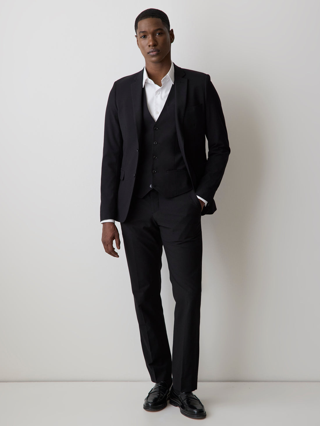 Wool-Blend Suiting Vest
