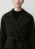 Woven Double Breasted Short Trench Coat