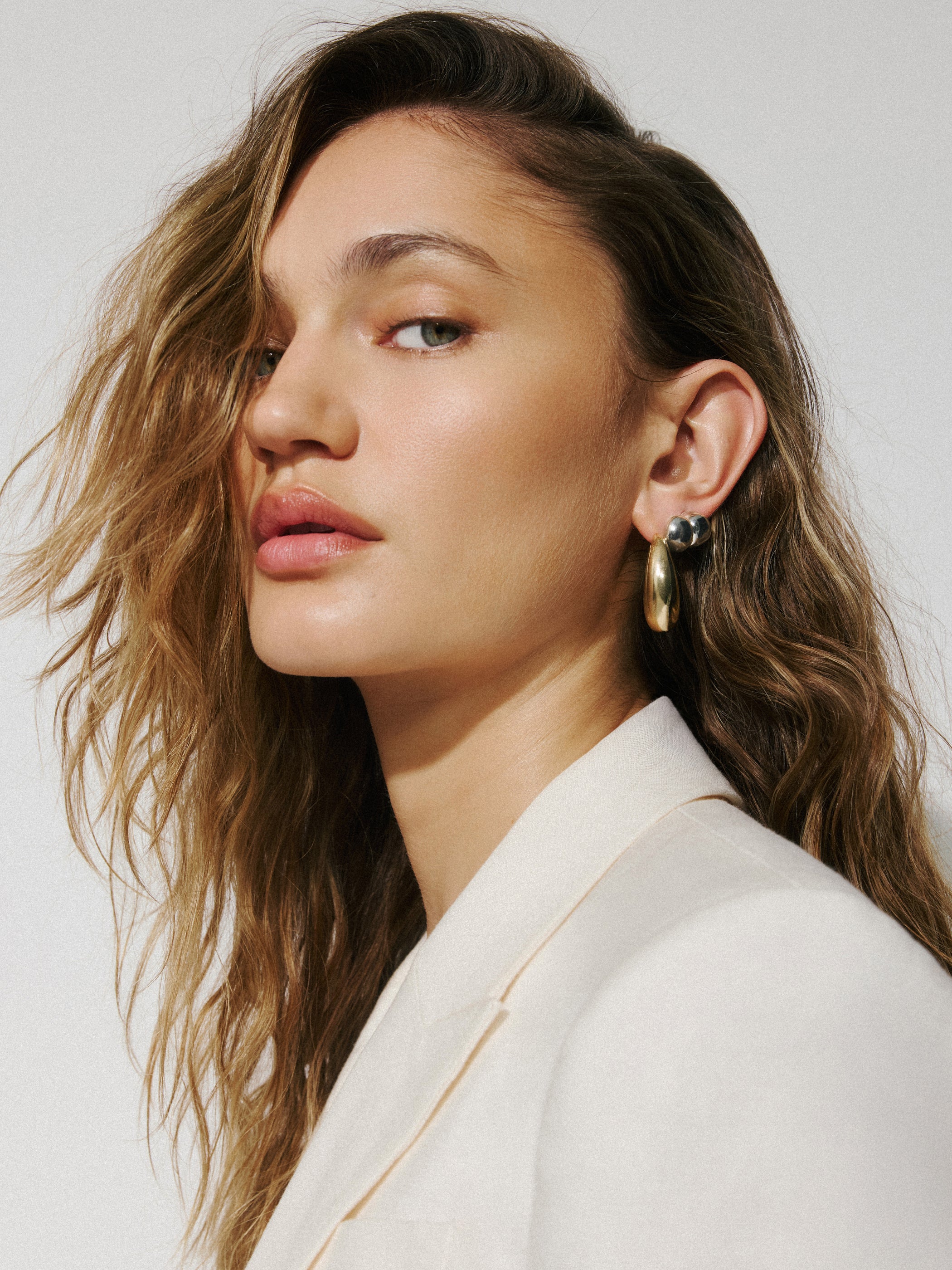 Linen-Blend Blazer