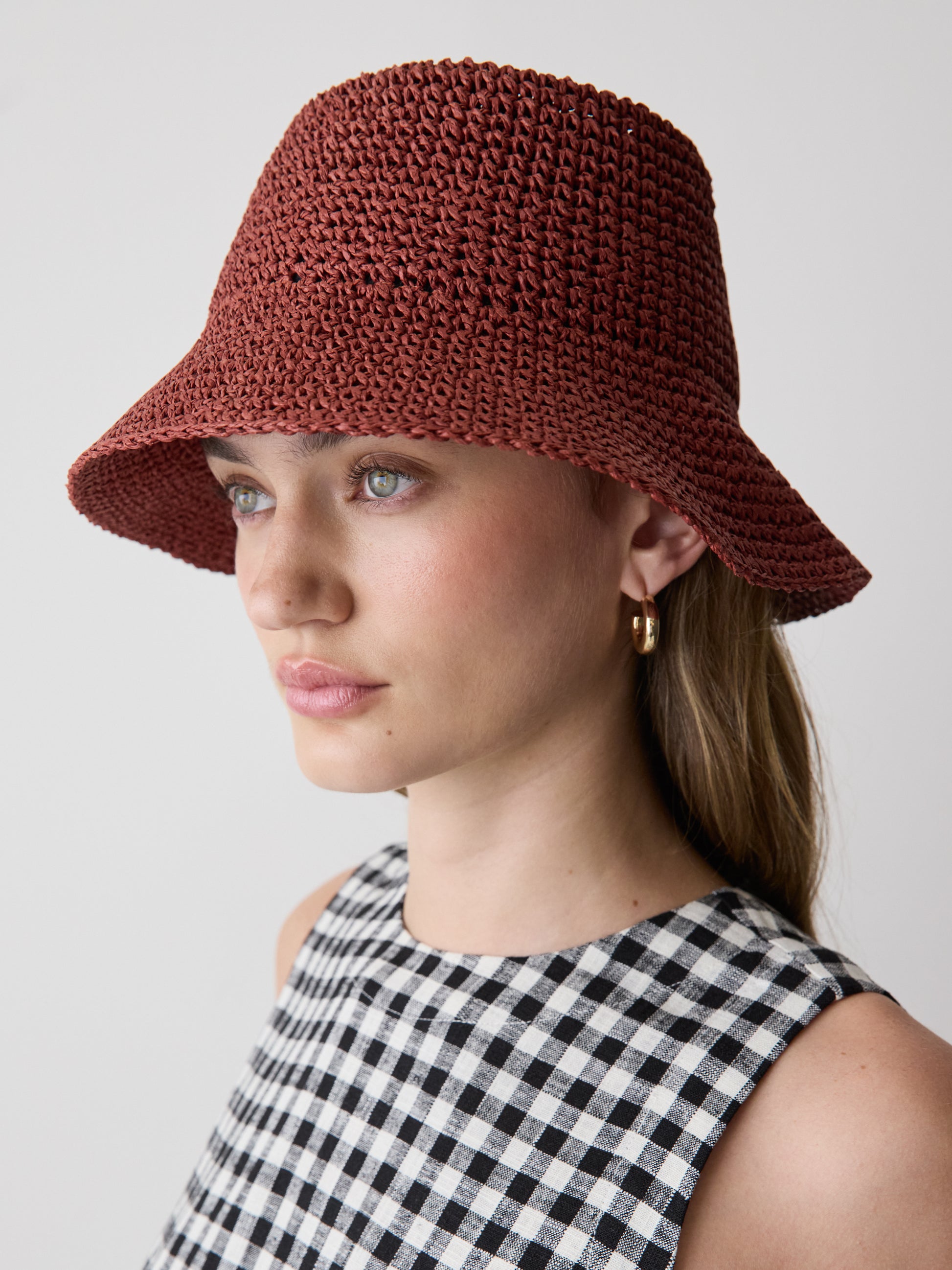 Straw Bucket Hat