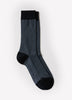 Men's Knit Dressy Pattern Socks, Cotton Blend