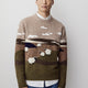 Long Sleeve Landscape Intarsia Crew Neck Sweater