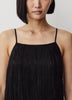 Woven Mini Dress with Fringe Detail