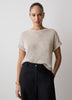 Extended-Sleeve Crew-Neck Relaxed-Fit Top