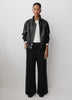 Wide Leg Knit Pant in Neoprene Scuba Fabric