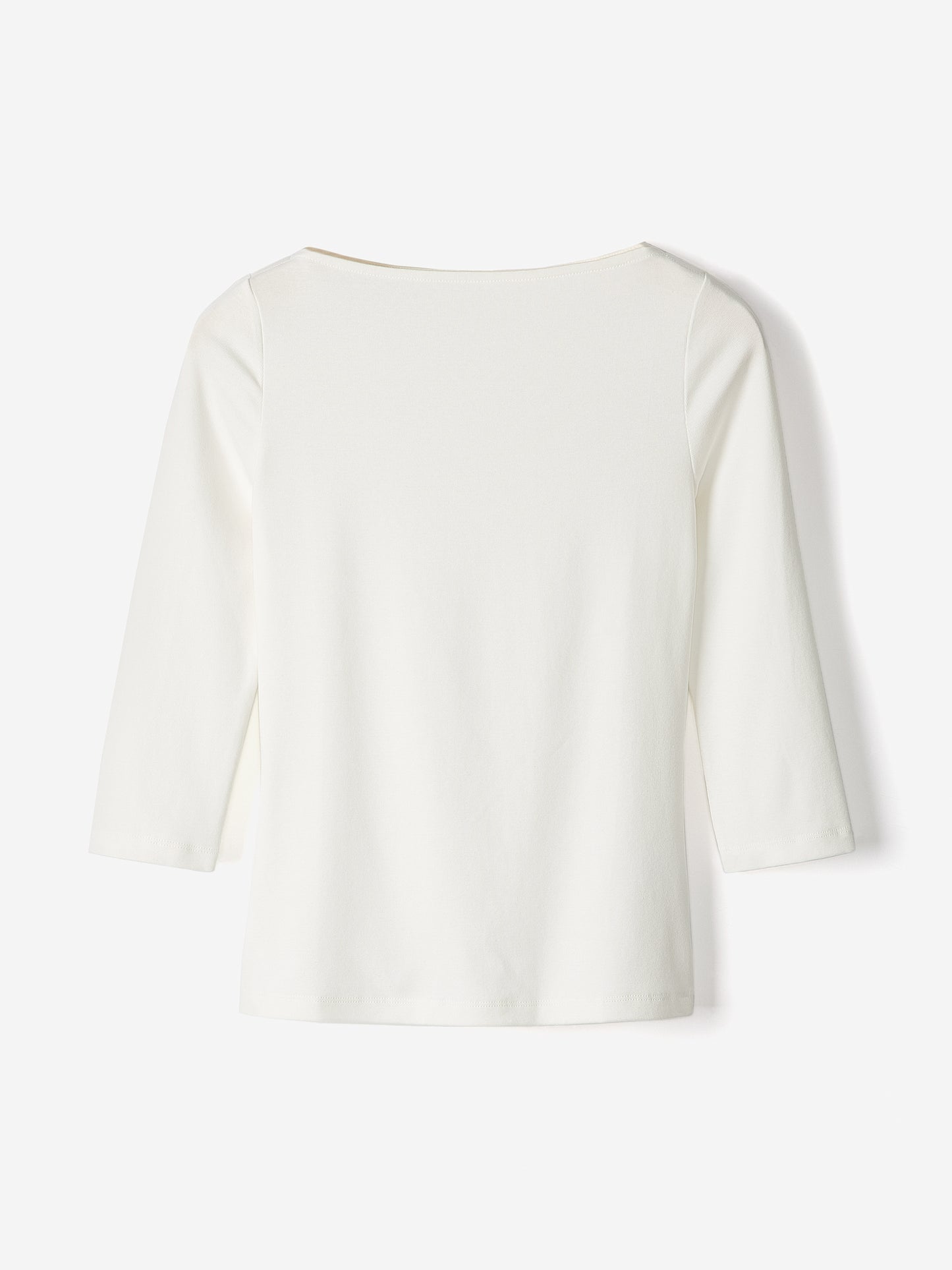 3/4-Sleeve Boat-Neck Top