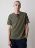 Mens Knit Burnout Crew Neck T-Shirt
