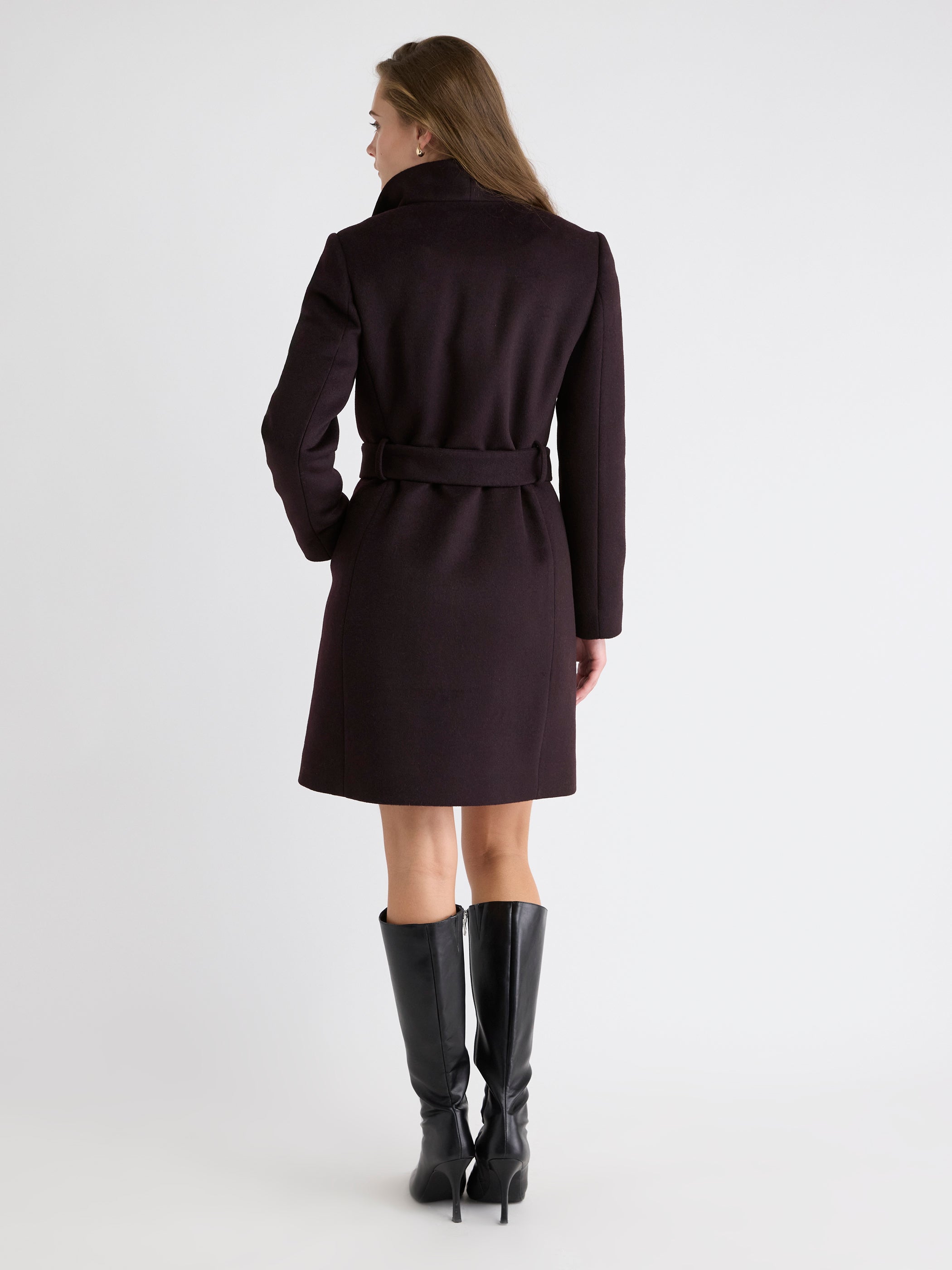 Wool-Blend Winter Coat with Polyfill Lining