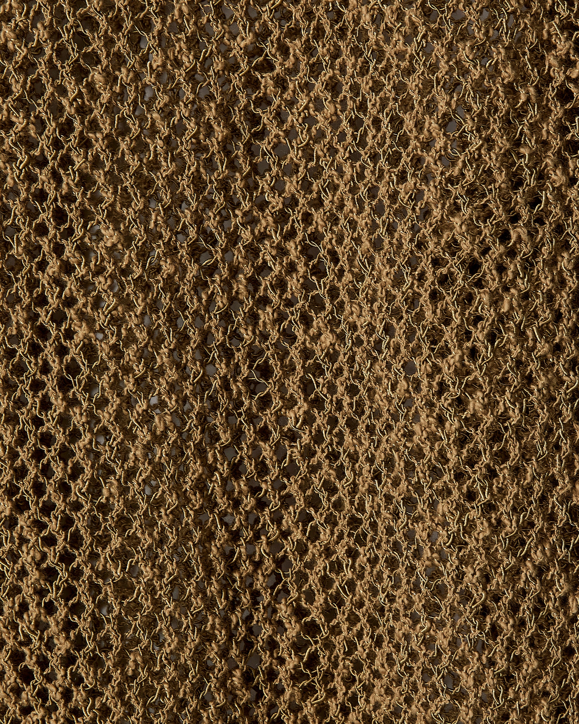 Long-Sleeve Crew-Neck Mesh Sweater