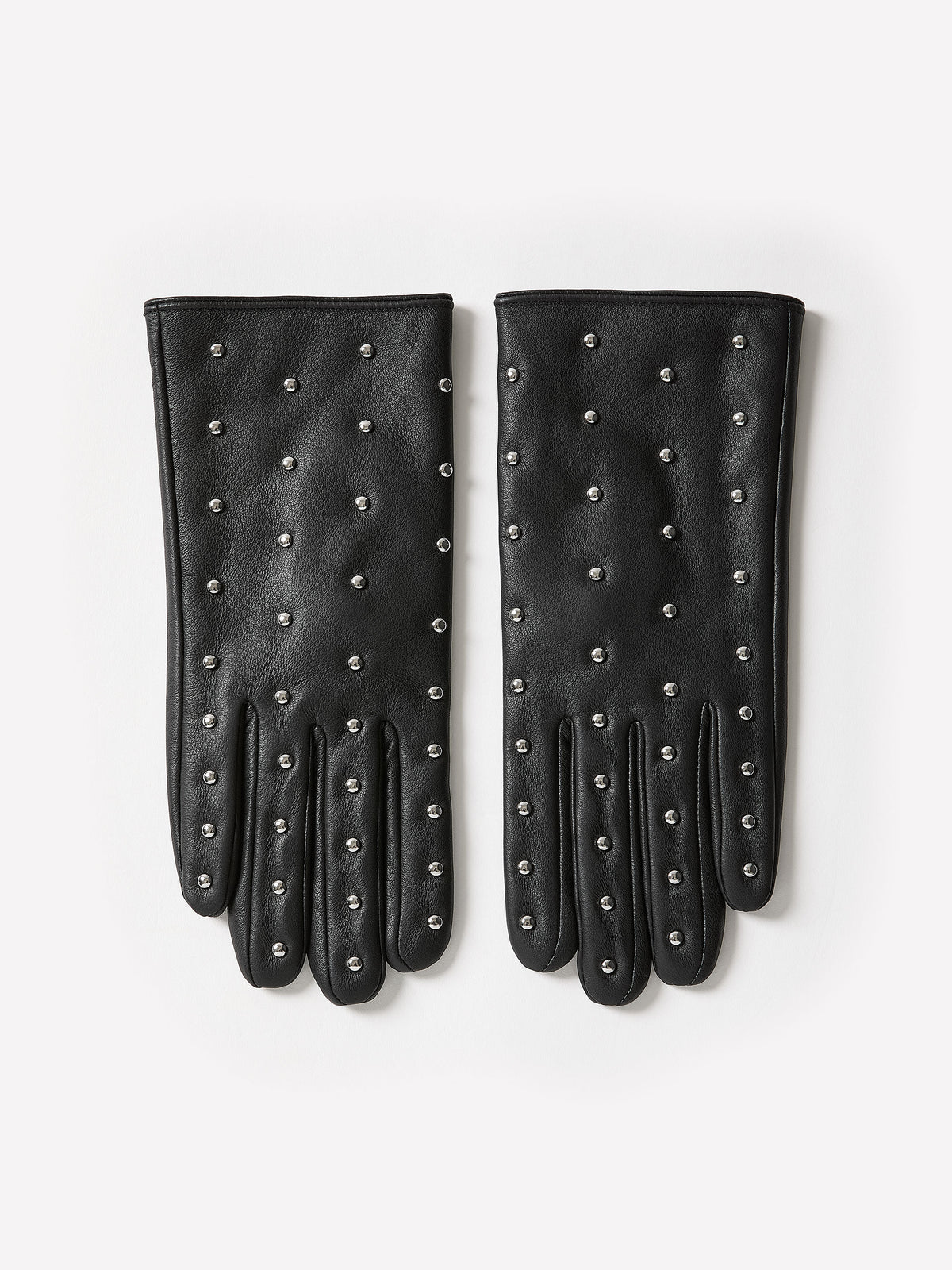 Leather Studded Gloves Sheepskin
