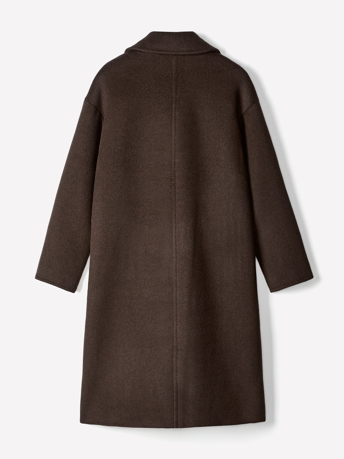 Relaxed-Fit Wool-Blend Double-Breasted Coat