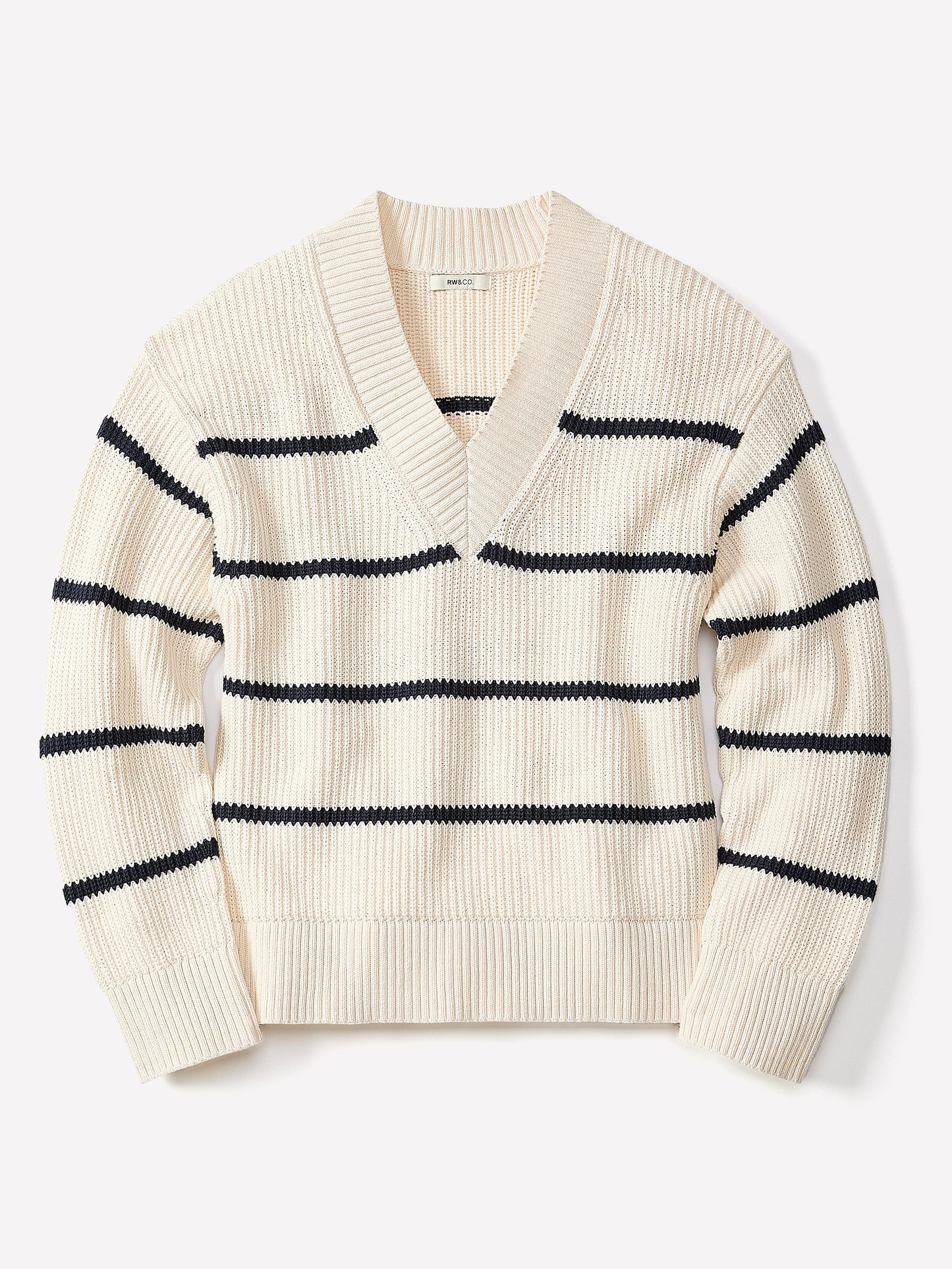 Long-Sleeve V-Neck Sweater