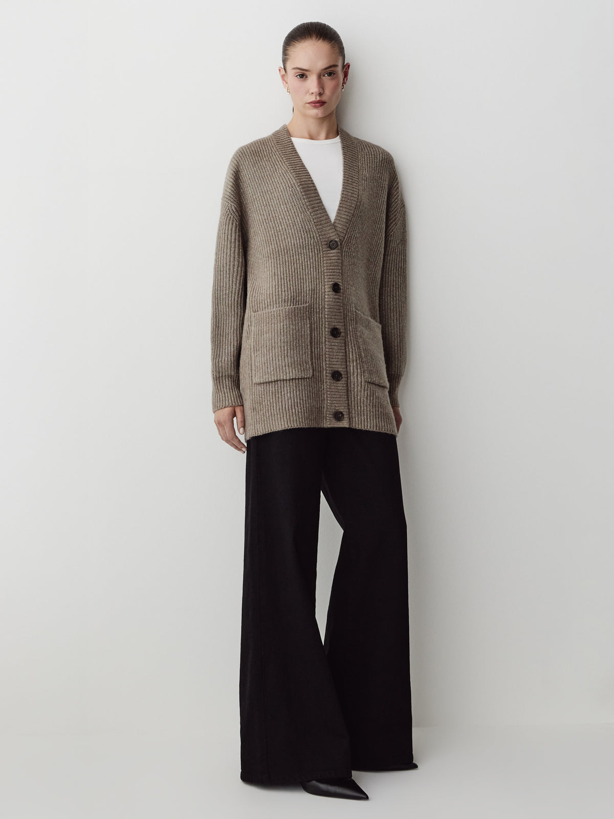 Long Cardigan Wool Blend