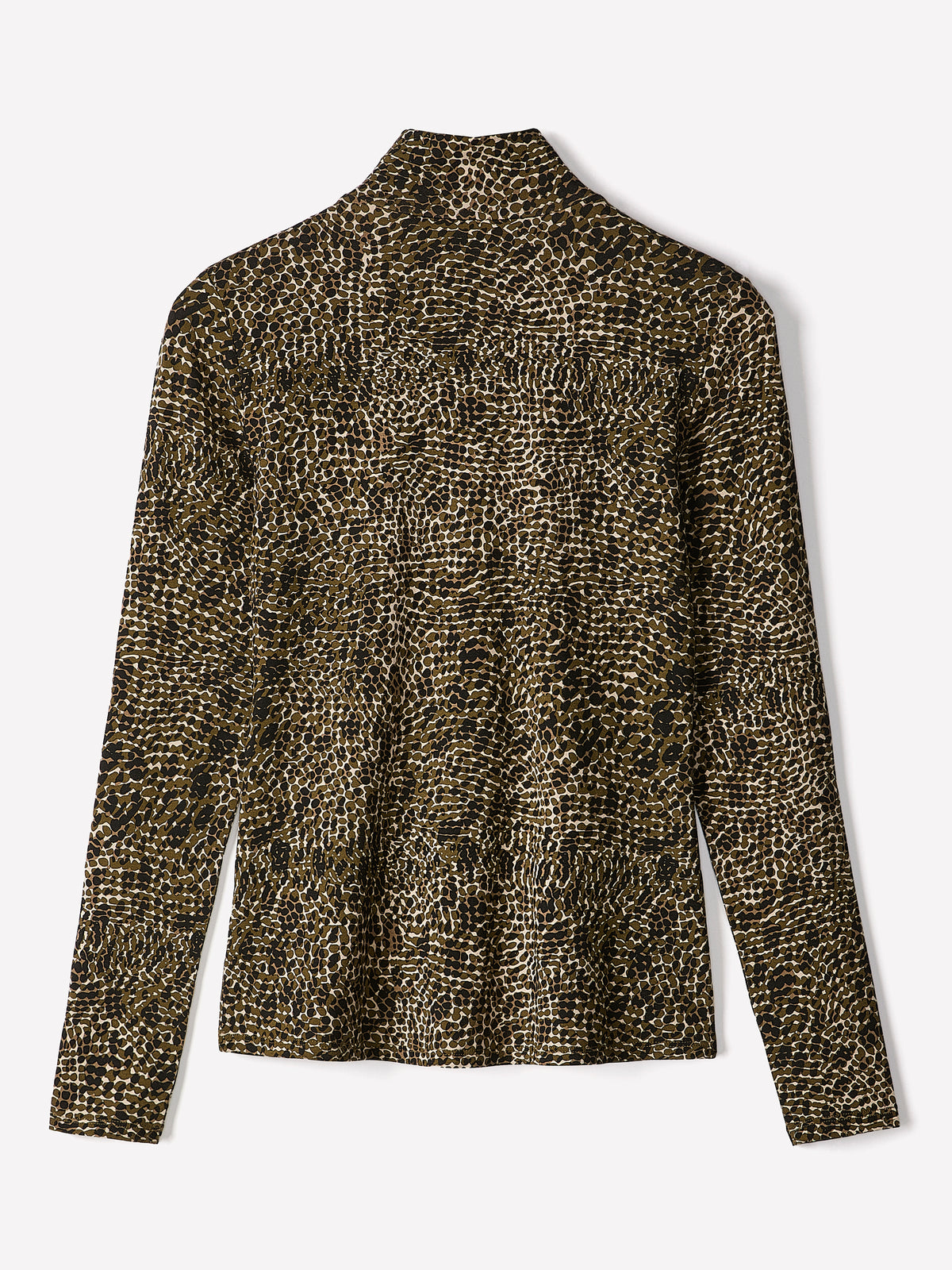 Long-Sleeve Mock-Neck Top