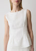 Woven Blouse Ramie Lyocell Blend
