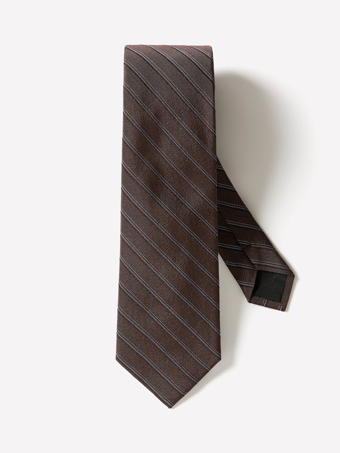 Men's Wool Stripe Silk Tie 3 Inch Width