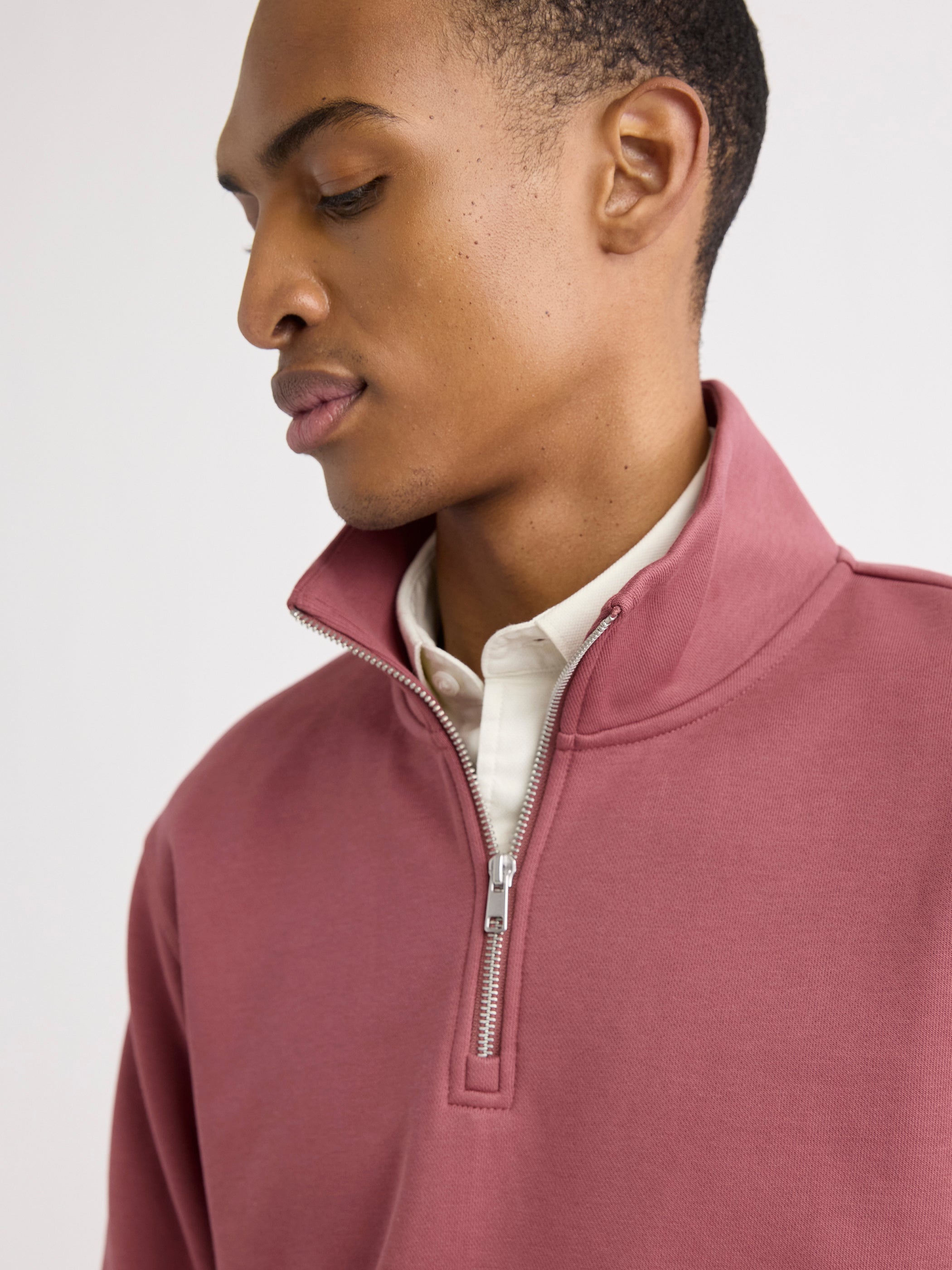 Long-Sleeve Half-Zip Mock-Neck Sweater | RW&CO.
