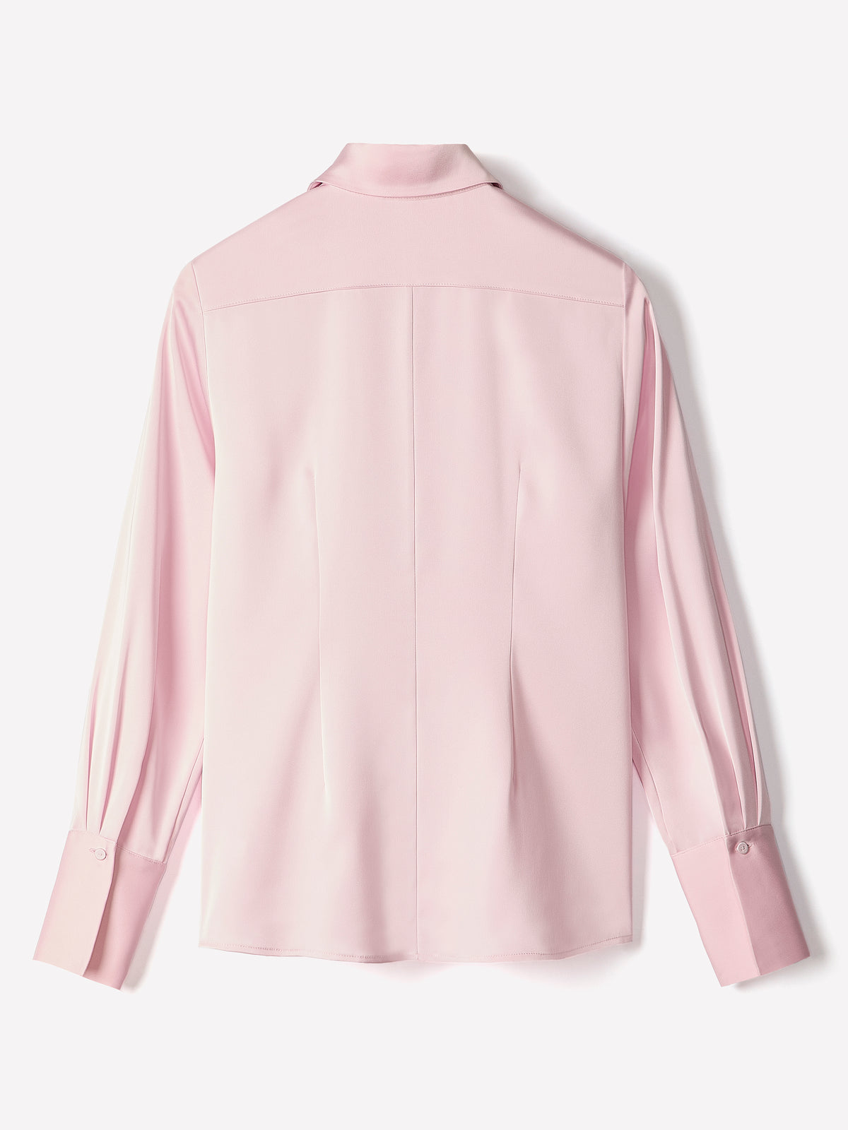 Woven Satin Long Sleeve Shirt