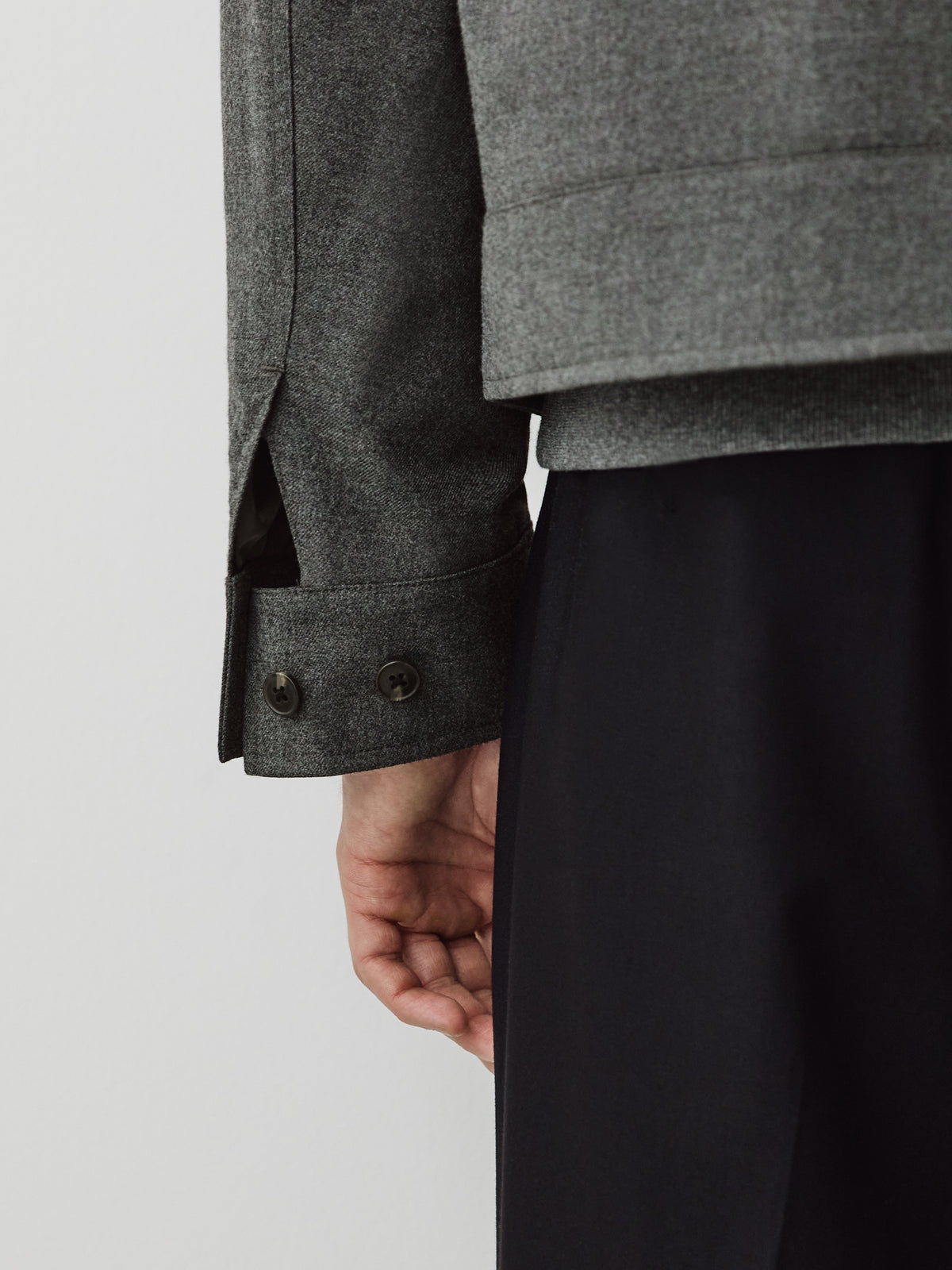 Brushed-Knit Milkman Jacket with Pockets
