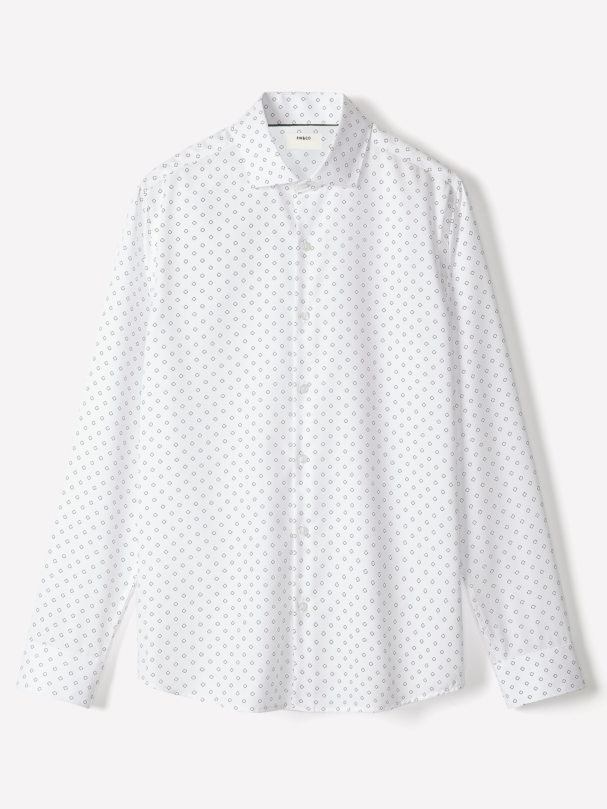 Men's Tailored Collar Woven Cotton Shirt