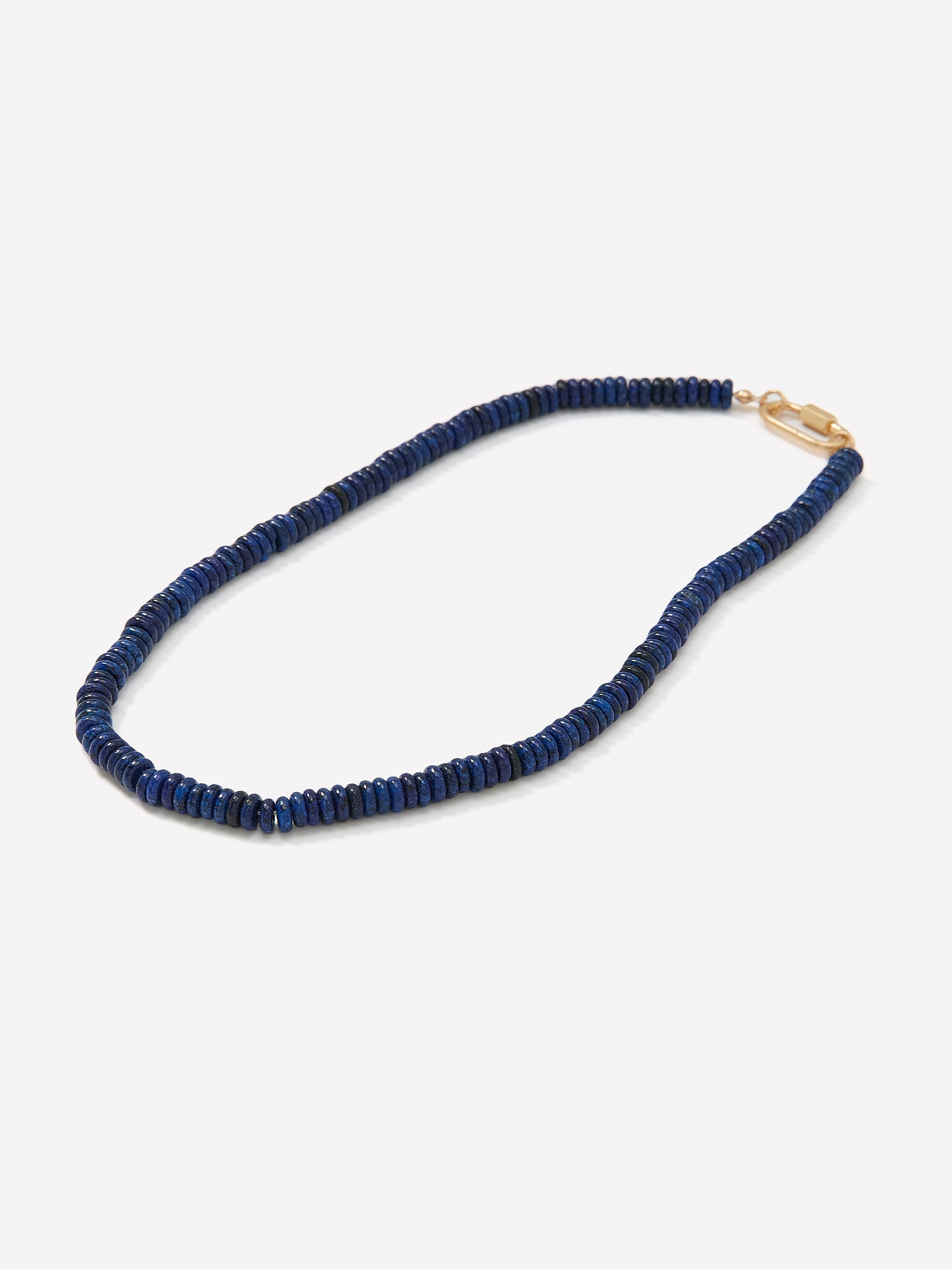 Beaded Metal Imitation Necklace With Semi-Precious Stones