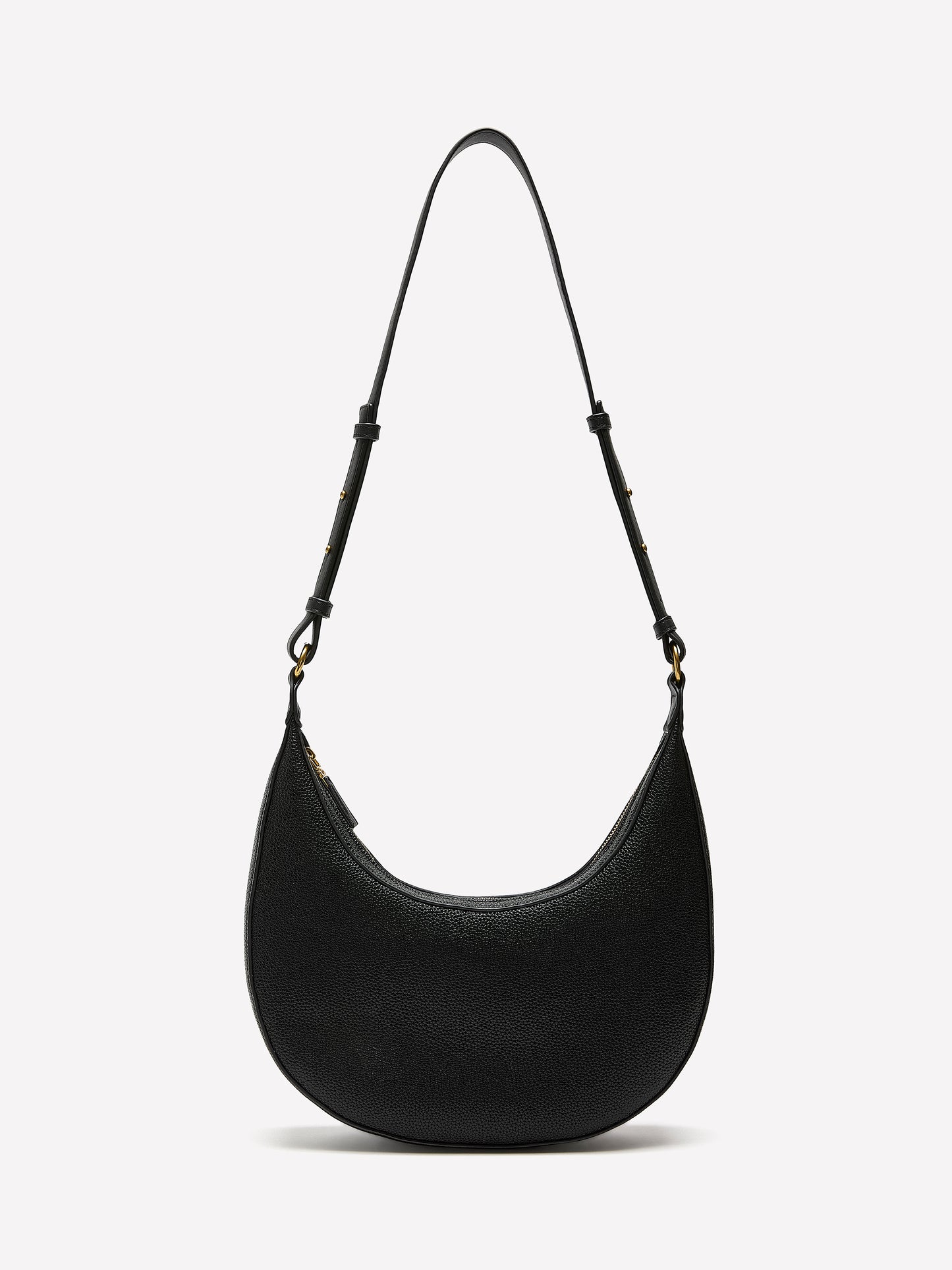 Faux Leather Crescent Cross-Body Bag
