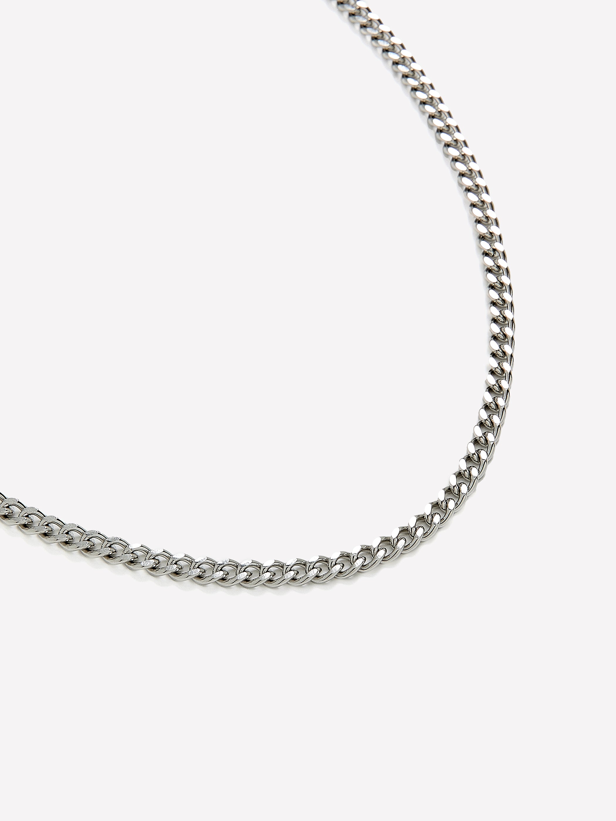 Collier à Maillons Cubains en Acier Inoxydable