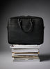 Faux Leather Briefcase with Handle