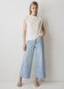 Knit Blouse Pleated Extended Sleeve