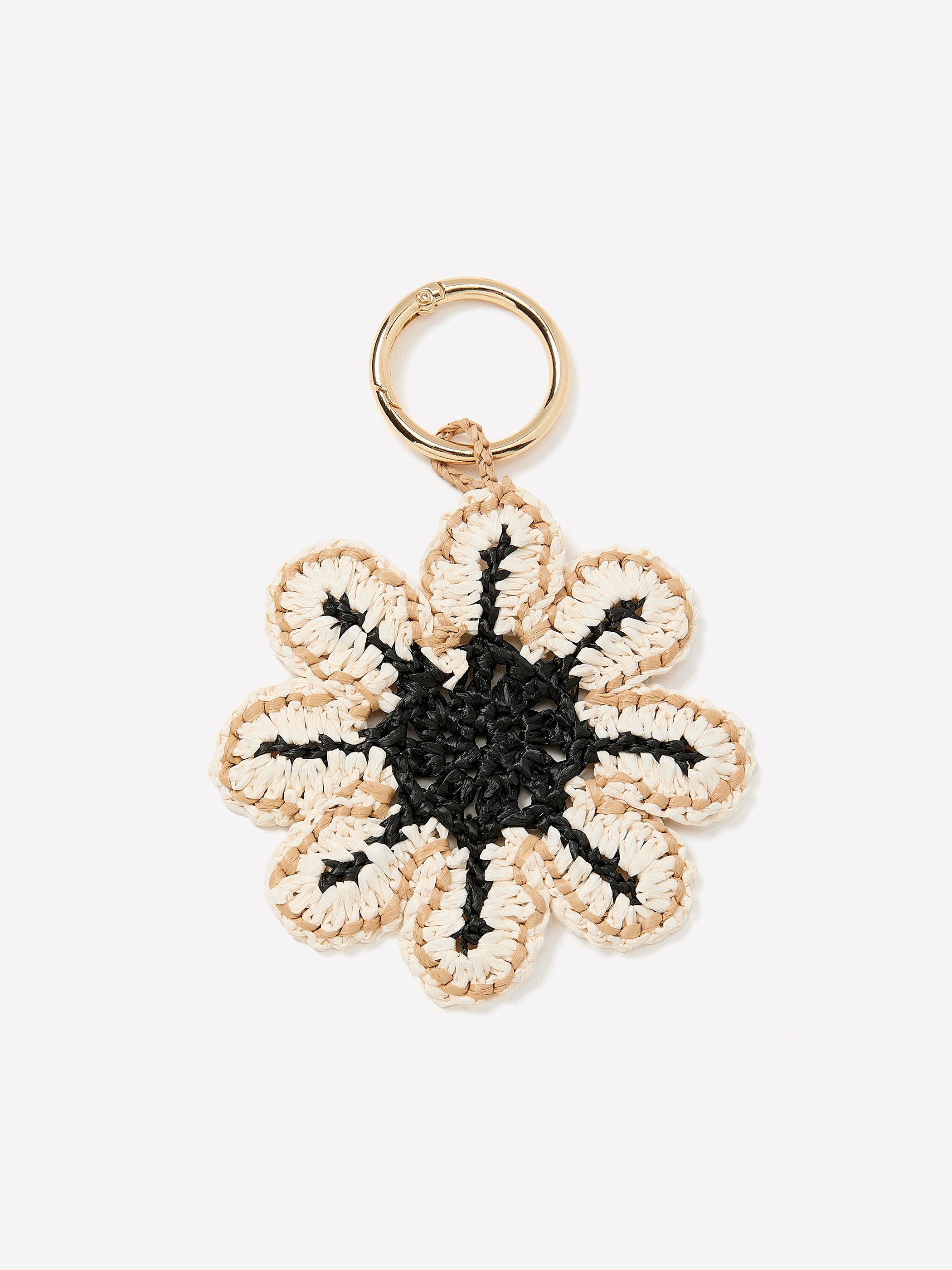 Paper Keychain Raffia Bag Charm