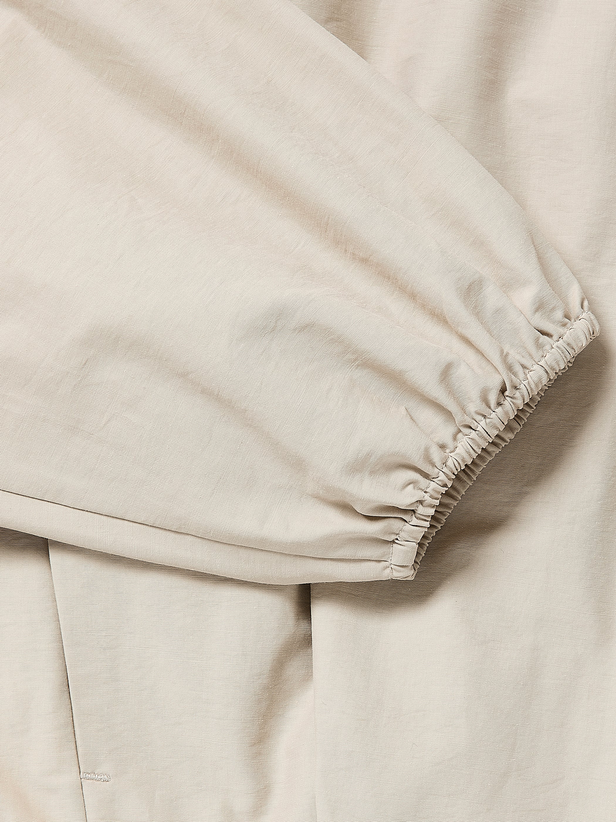 Veste Courte en Sergé avec Taille Cintrée