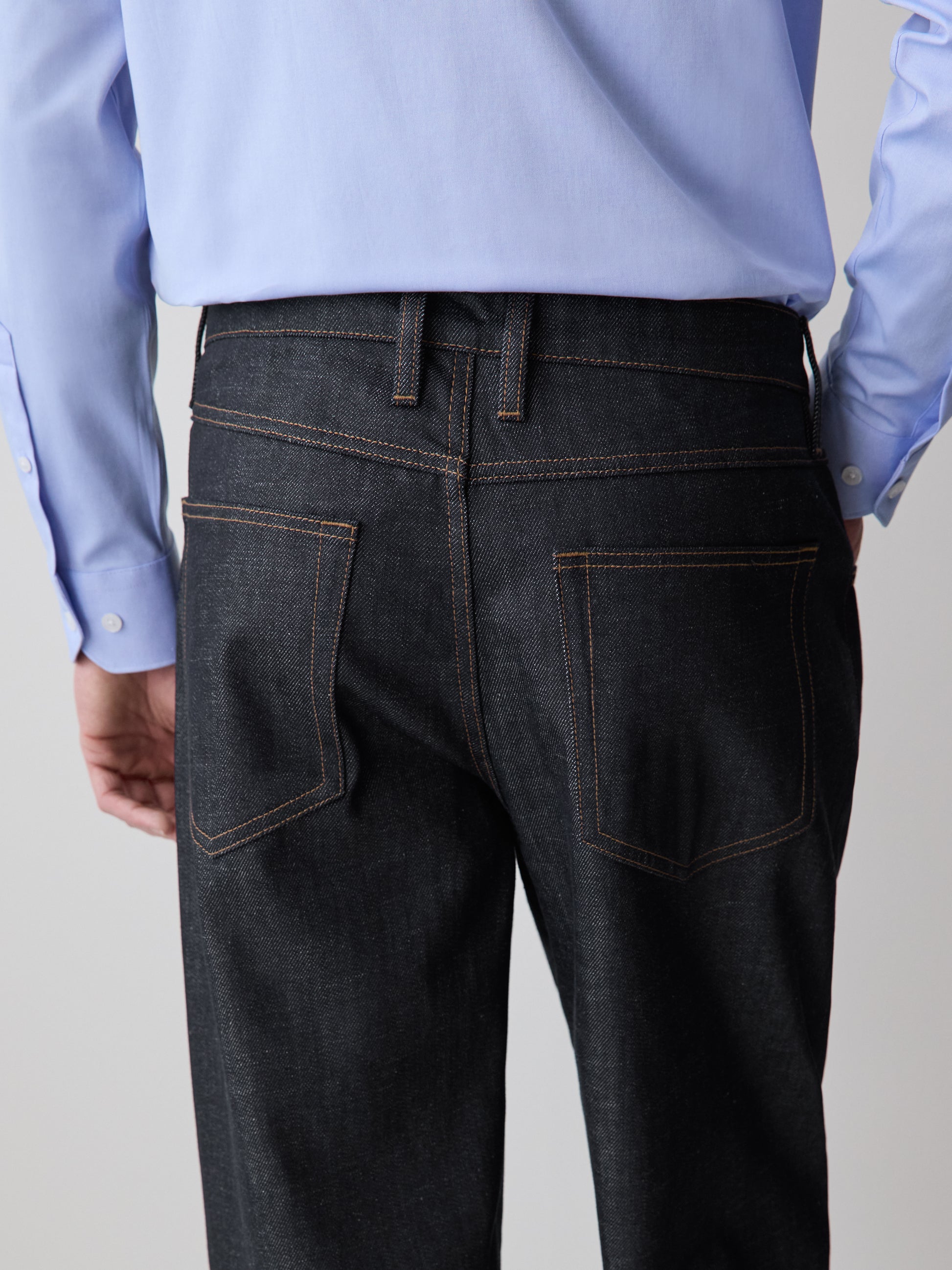 Relaxed Fit Woven Denim Pant in 100% Cotton