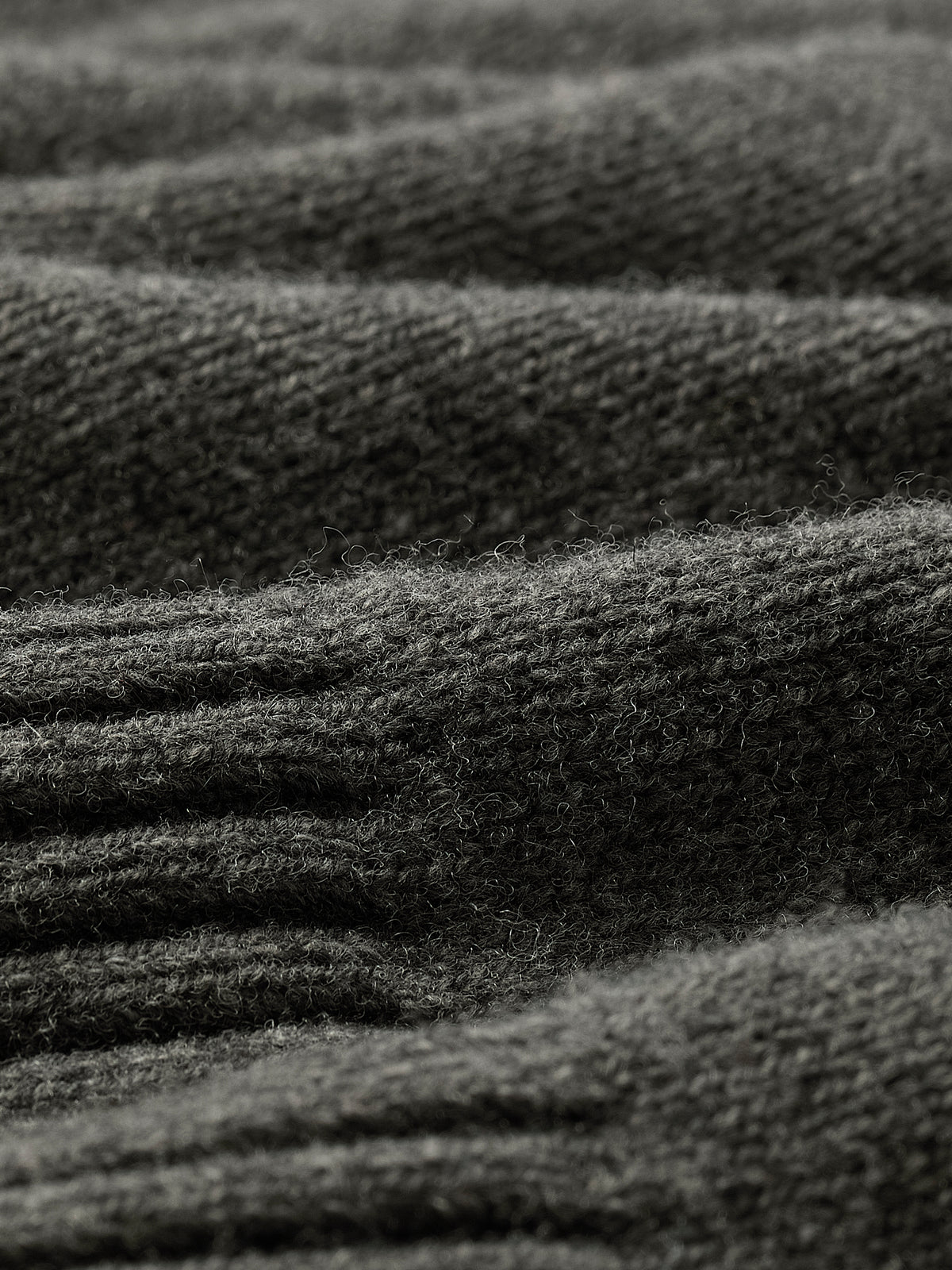 Long-Sleeve Mock-Neck Merino-Blend Sweater
