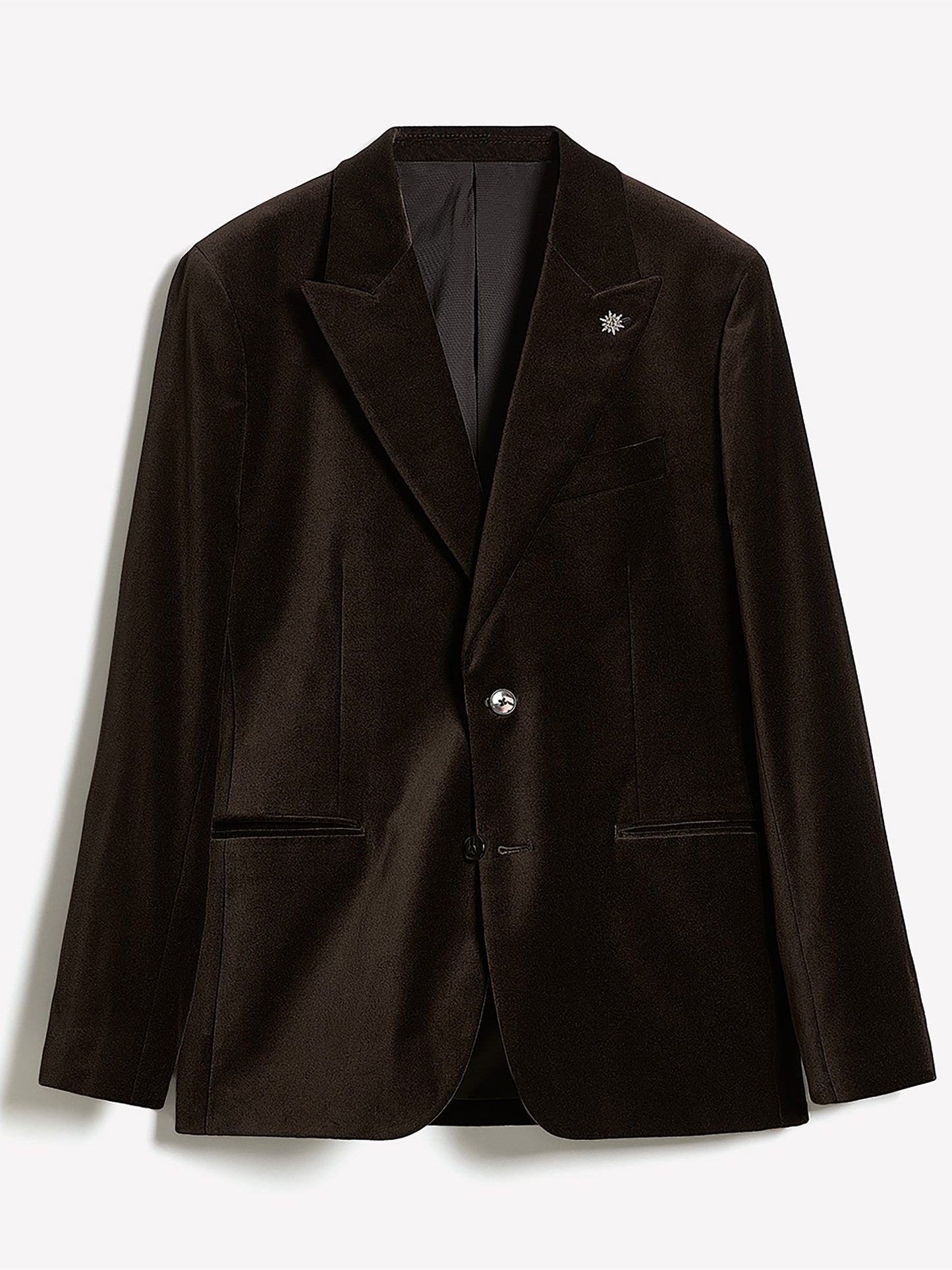 Tailored Fit Velvet Suit Blazer