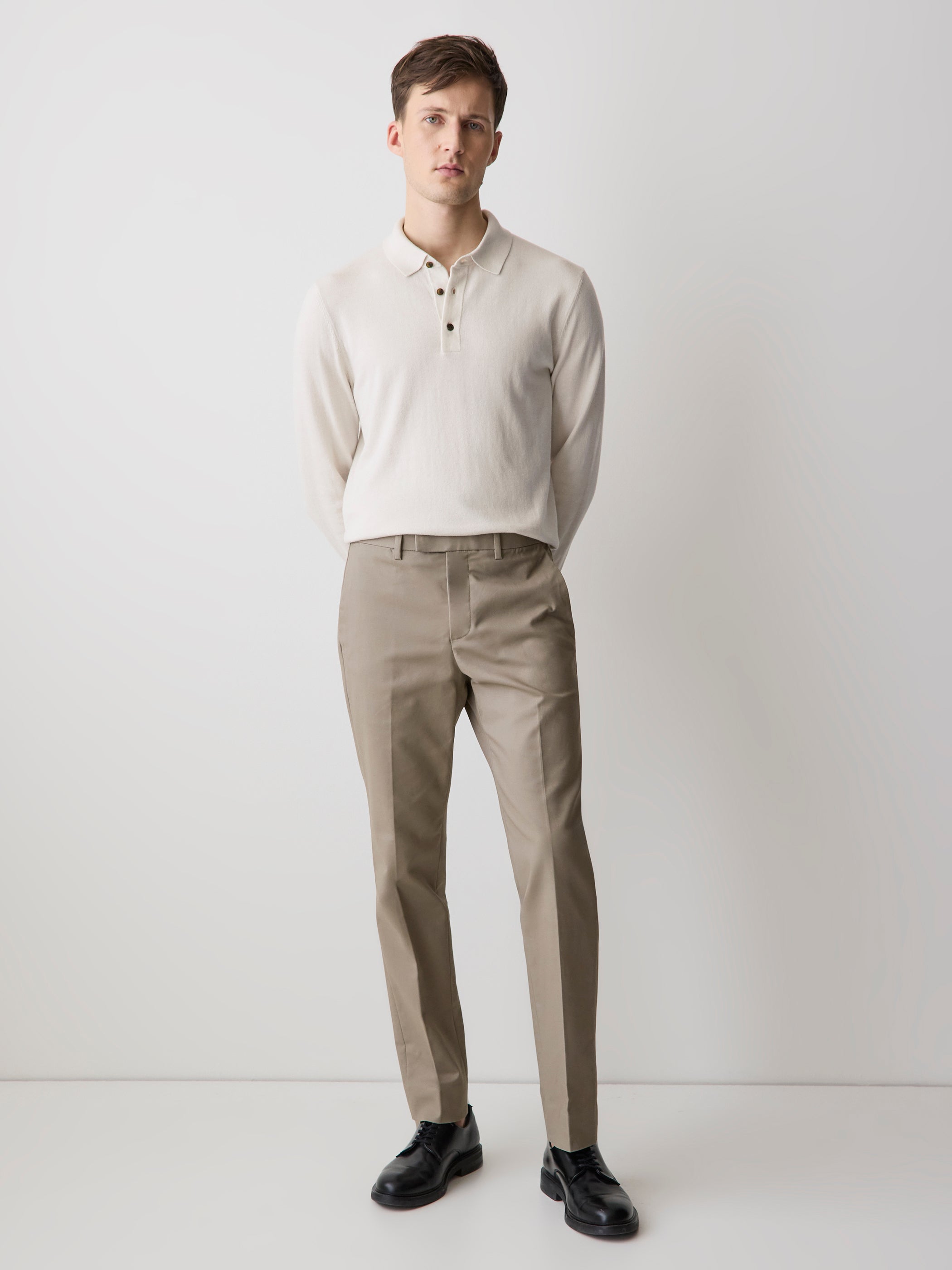 Pull Polo à Manches Longues