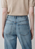 Woven Denim Pant Mid Rise Slouchy Straight Fit
