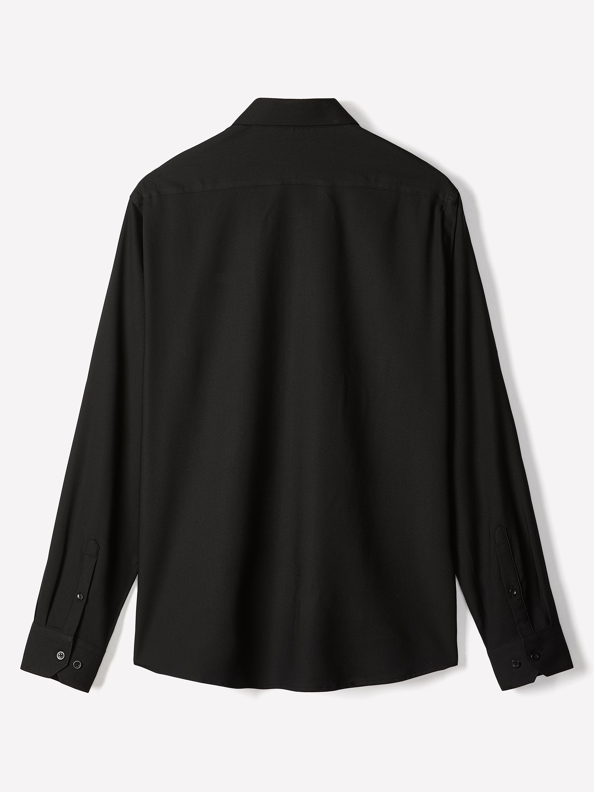 Regular-Fit Knit-Like Dress Shirt