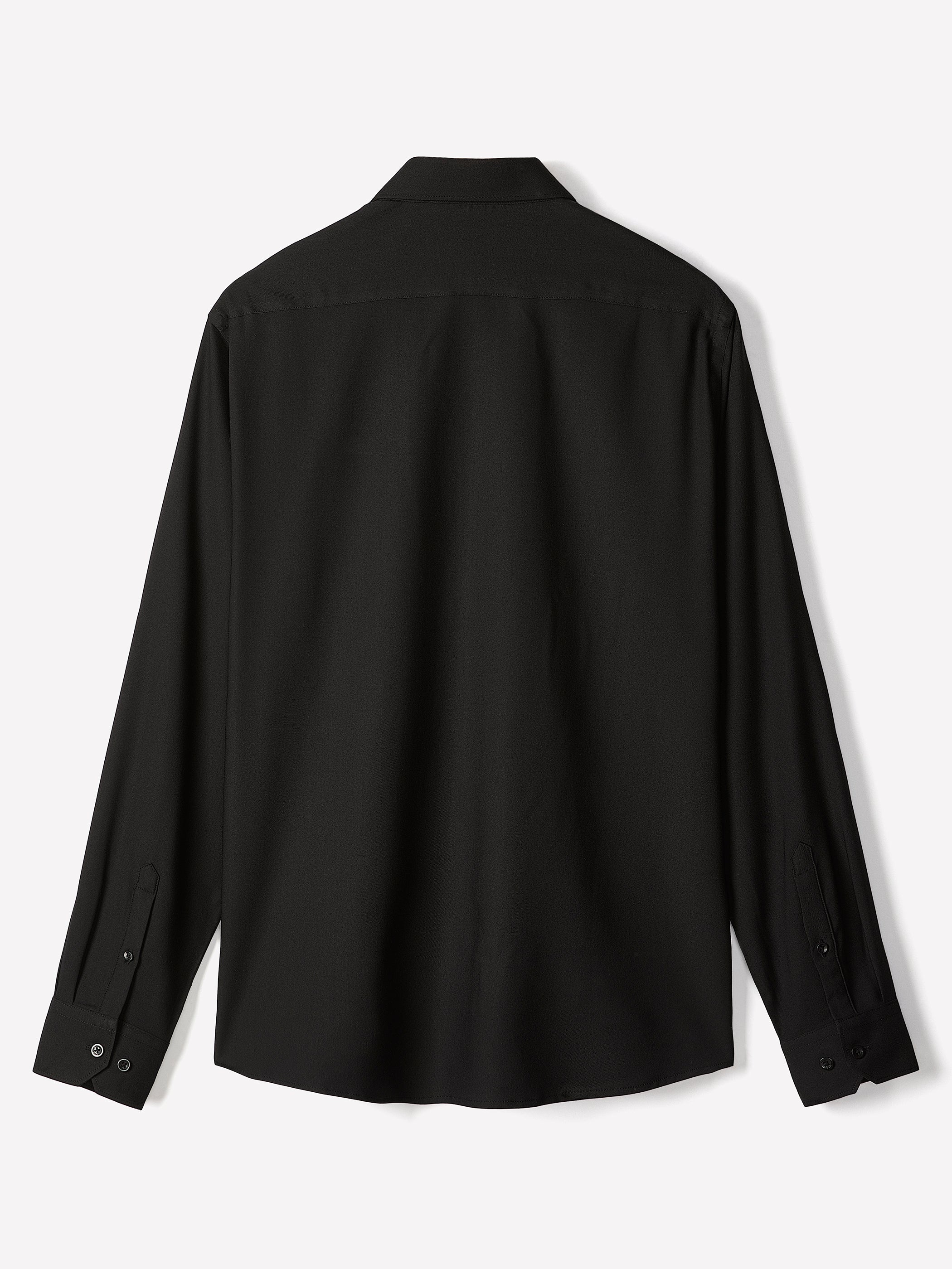 Regular-Fit Knit-Like Dress Shirt