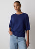 Short-Sleeve Crew-Neck Boxy Sweater
