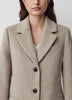 Classic Wool-Blend Three-Button Coat