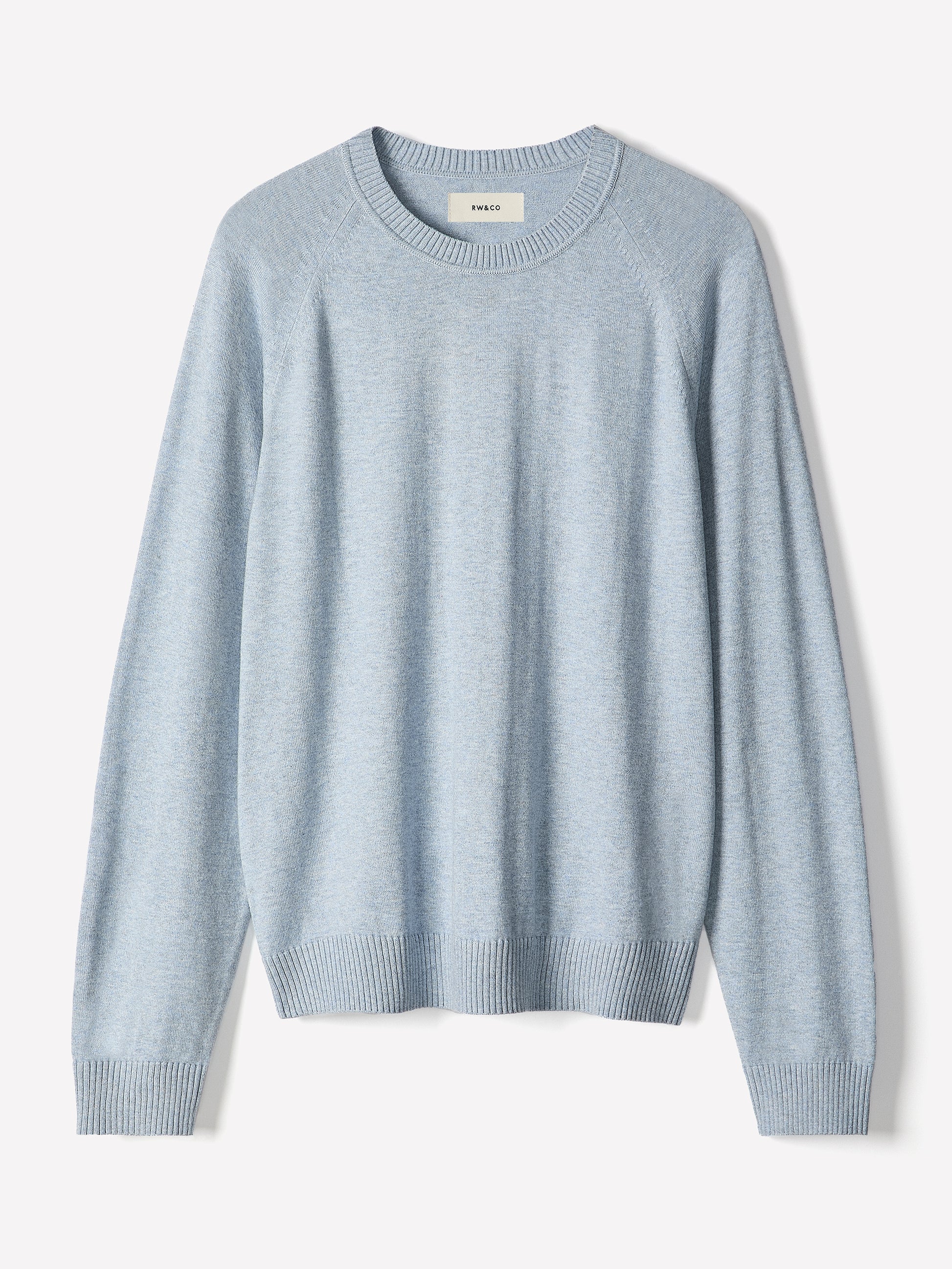 Men's Knit Crewneck Sweater Cotton Blend